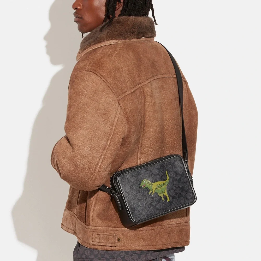 💰SOLD - CF076 - Coach Charter Crossbody 24 Signature Canvas with Rexy - Picture 13 of 13